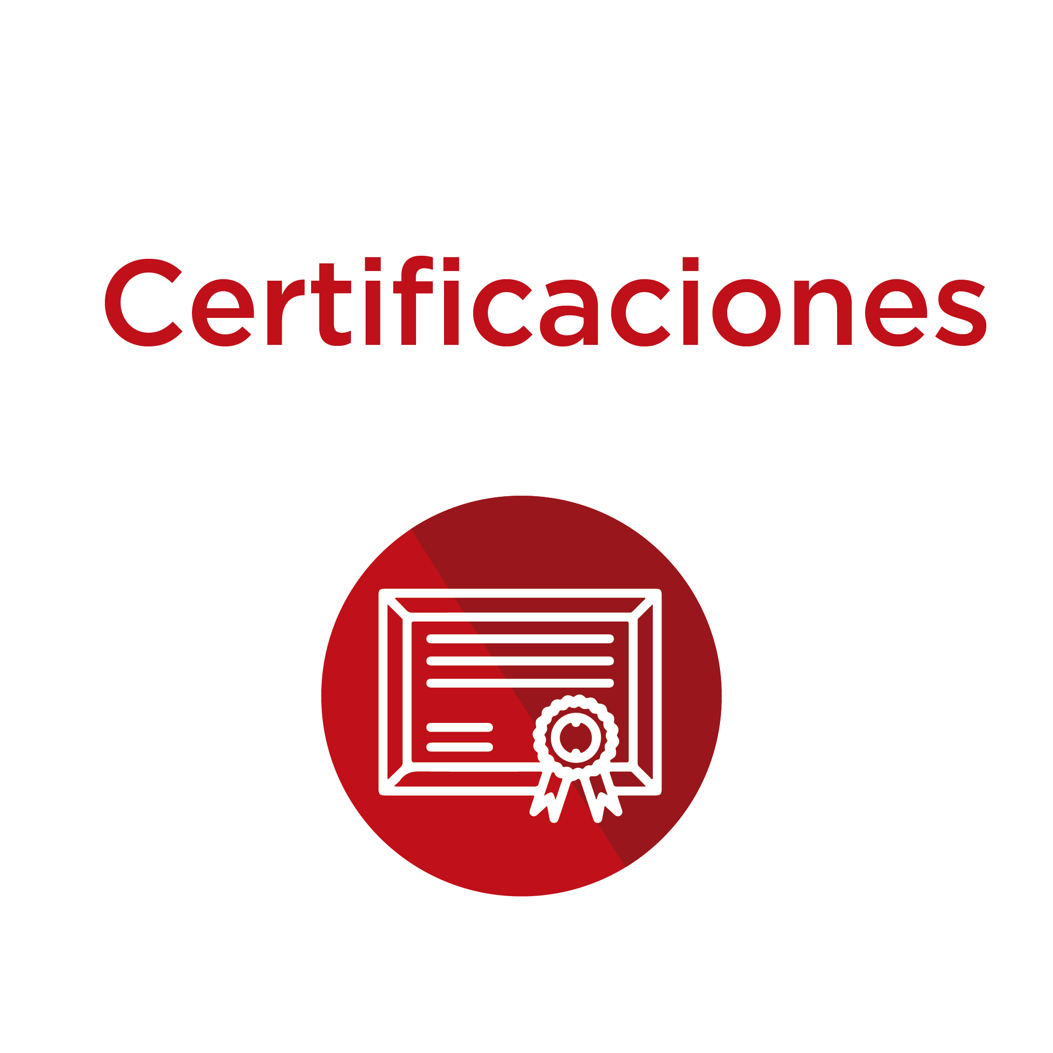 certificaciones